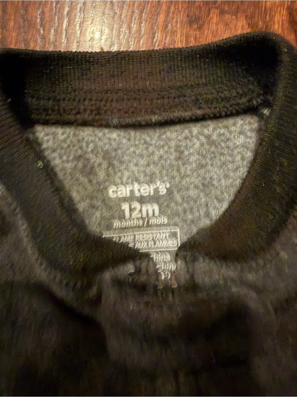 Carter's 12 Month Footed Fleece One-Piece Pajamas Lot of 5